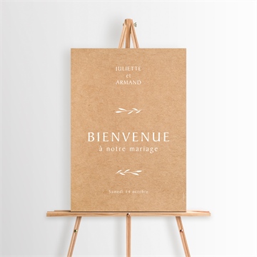 Panneau bienvenue bohème écolo