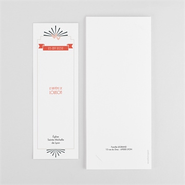 Faire-part de baptême petit photomaton plié - Détail du faire-part