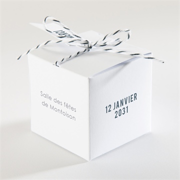 Boîte de dragées mariage integral - Dos de la boîte