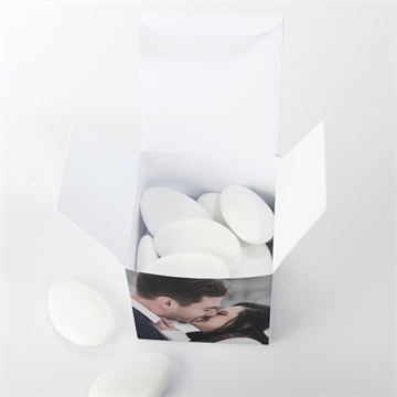 Boîte de dragées mariage integral - Intérieur de la boîte