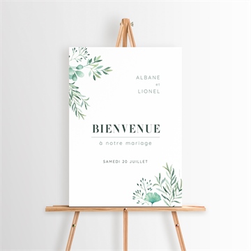 Panneau bienvenue let our love grow ! magnet