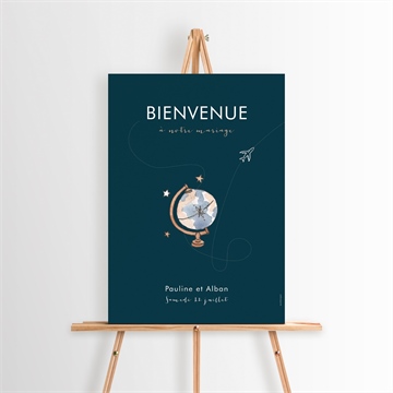 Panneau bienvenue notre passeport