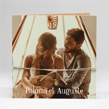 Carte pliée - carré