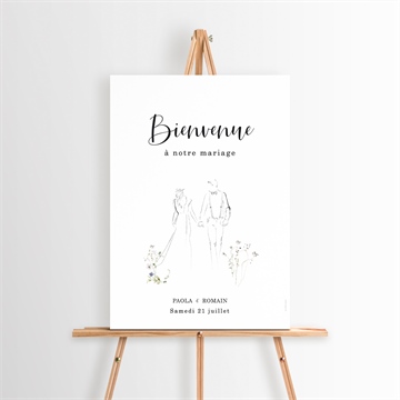 Panneau bienvenue complicité étiquette