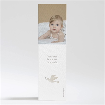 Signet baptême la jungle - Dos du faire-part