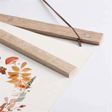 Affiche naissance mon beau renard - Détail des supports en bois