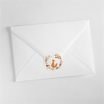 Sticker naissance mon beau renard - Mise en situation