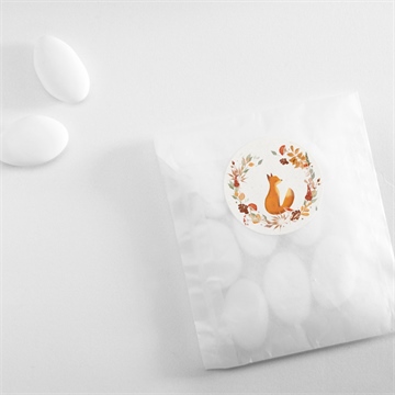 Sticker naissance mon beau renard - Mise en situation