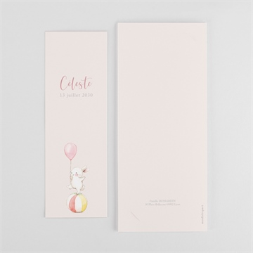 Faire-part naissance en equilibre photomaton - Dos du faire-part