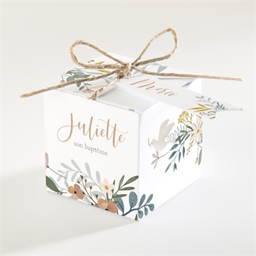 Boîte de dragées baptême la jungle