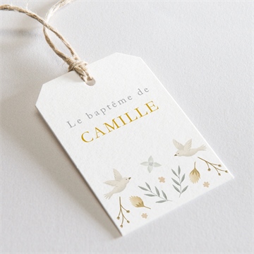 Etiquette baptême vers le beau