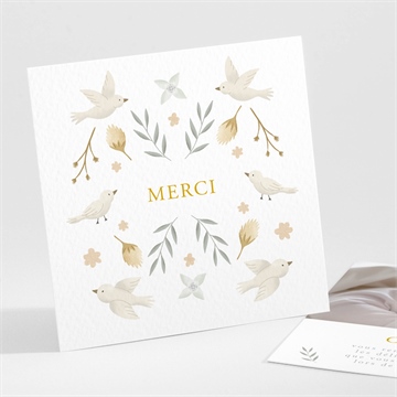 Remerciement baptême vers le beau