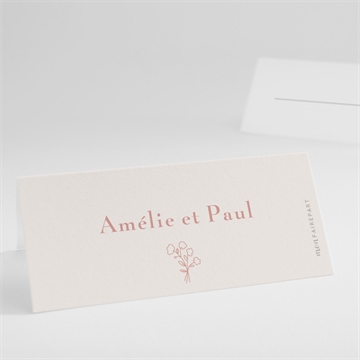 Marque-place mariage tendre capsule