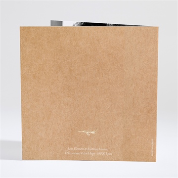 Faire-part communion illuminations dorure - Dos du faire-part