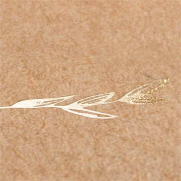 Faire-part communion illuminations dorure - Détail du faire-part