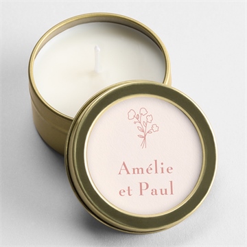 Bougie mariage tendre capsule