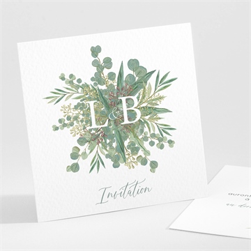 Carton d'invitation mariage notre evidence