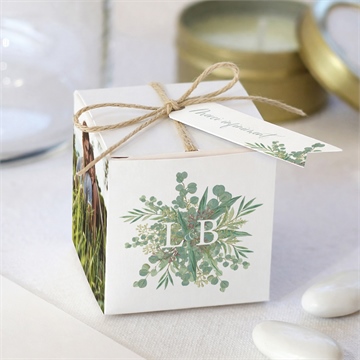 Boîte de dragées mariage notre evidence