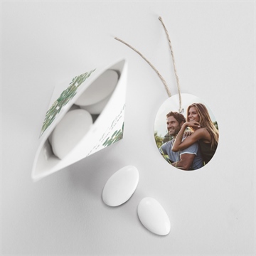 Boîte de dragées mariage notre evidence étui - Intérieur de la boîte