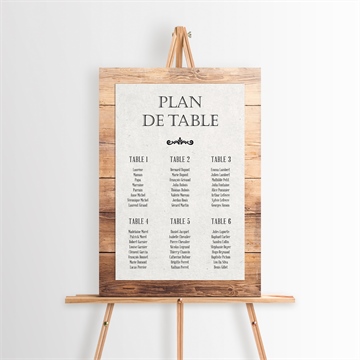 Plan de table baptême réf. N260179