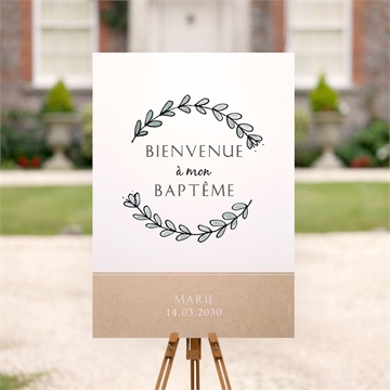 Panneau bienvenue petit programme