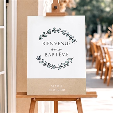 Panneau bienvenue petit programme