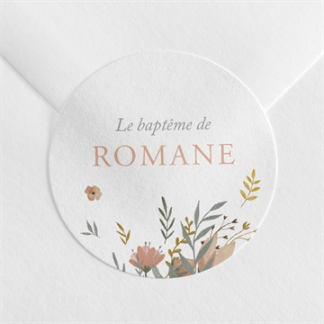 Sticker baptême tout en joie