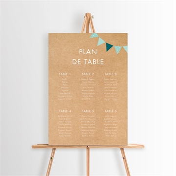 Plan de table baptême réf. N260189