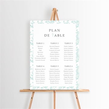 Plan de table baptême réf. N260193