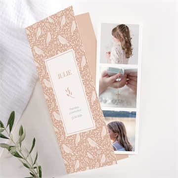 Faire-part communion beaux symboles