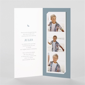 Faire-part communion transcendance - Intérieur du faire-part