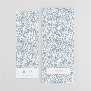 Faire-part communion transcendance - Dos du faire-part