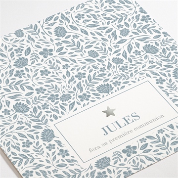 Faire-part communion transcendance dorure - Détail du faire-part