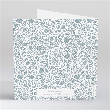 Faire-part communion transcendance gaufrage - Dos du faire-part