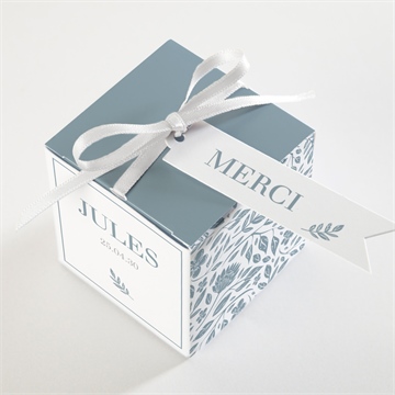 Boîte de dragées baptême jour divin - Dessus de la boîte