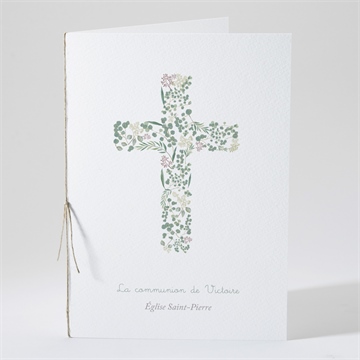 Livret de messe communion printanier plié