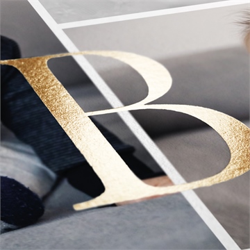 Faire-part de baptême filigrane pastel dorure - Détail du faire-part