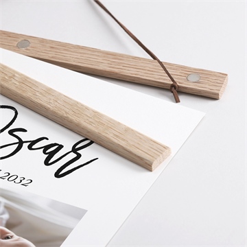 Affiche naissance mon pêlemêle - Détail des supports en bois