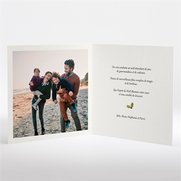 Carte de voeux noel vintage - Intérieur de la carte