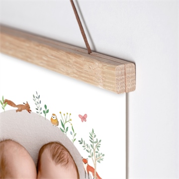 Affiche naissance jumeaux & animaux - Détail de l'affiche