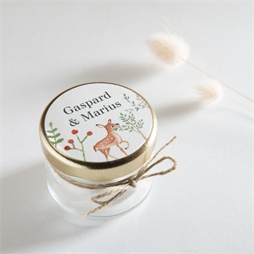 Sticker naissance jumeaux & animaux - Mise en situation