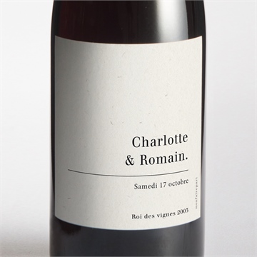 Etiquette de bouteille mariage absolument