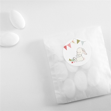 Sticker naissance tendre guirlande - Mise en situation