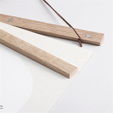 Affiche naissance petit bébé - Détail des supports en bois