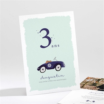 Invitation anniversaire voiture