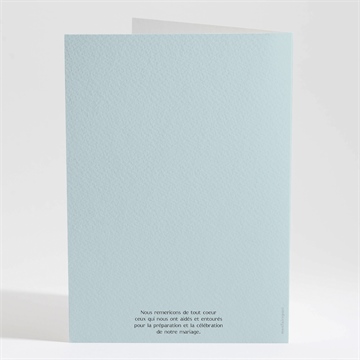 Livret de messe mariage so vinyle - Dos du livret