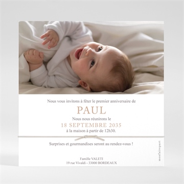 Invitation anniversaire a la ferme - Dos de l'invitation