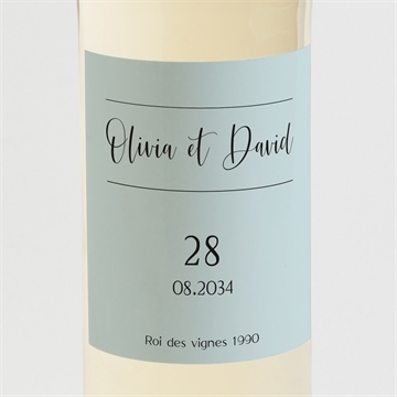 Etiquette de bouteille mariage so vinyle