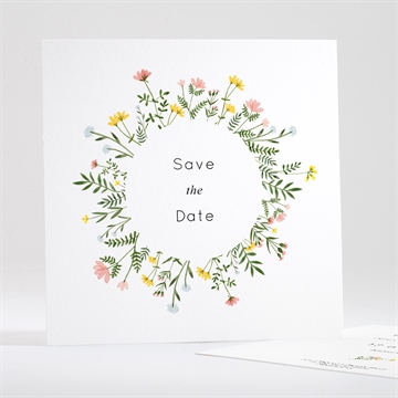 Save the Date mariage joie champetre