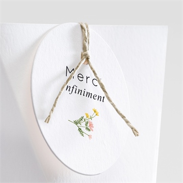 Boîte de dragées mariage joie champetre étui - Détail de la boîte